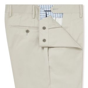 New & Lingwood Stone Stretch Cotton Chinos Sz 30 (NWT)